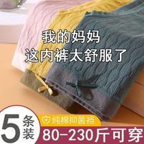 5 strips of traceless underpants female Korean version girl graphene antibacterial pure cotton crotch lady underpants big code female 200 catty