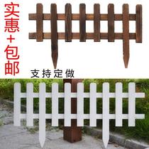Outdoor family fence flower bed wooden fence door guardrail wooden fence home fence guardrail decoration Park wall edge