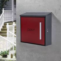 Mailbox mailbox European Villa outdoor wall with lock waterproof 304 stainless steel large opinion box letter box