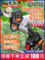 German electric scissors fruit tree rechargeable pruning shears hand-held electric scissors garden flowers thick branch Lithium electric scissors