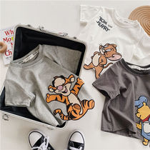 2021 cotton 100% spring summer Korean new boy cartoon embroidery t short sleeve top boys T-shirt
