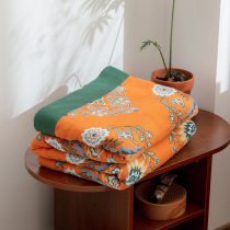 Advanced fur towels quilts pure cotton gauze All cotton towel blanket Single double Summer thin air conditioning Summer cool quilting with a nap cover blanket