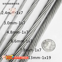 Steel strand 5 4mm hot-dip galvanized steel winch rope tie grape shed square power cable hot-dip galvanized