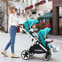 gb good children big and small treasure children travel artifact twin baby strollers light folding can sit and lie down