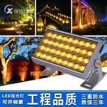 led floodlight square projection light tree light outdoor outdoor waterproof colorful exterior wall light lighting Wall wash wall lamp