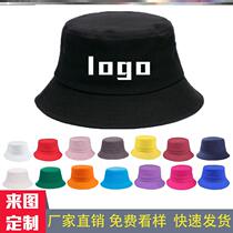 Fishermans hat custom childrens summer camp round edge shade small yellow hat Primary School Sun basin hat can be printed with logo