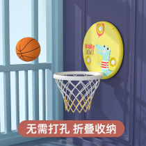 Childrens basketball rack hanging home simple suction cup can be lifted for infants and young children without punching indoor basket toys