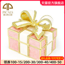 Japanese picals jewelry box European high-end Princess Jewelry earrings storage proposal ring box wedding gift