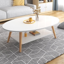 Nordic small small round table double round table mini minimally minimalist table sofa home bedroom creative living room tea table