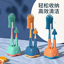 Silicone Milk Bottle Refresh Raw Baby Brush Suit Clean Straw Brush Shelve to go portable wash brushed cleaner