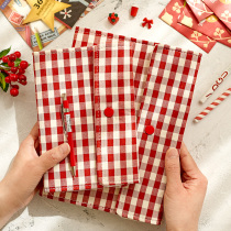 Simple Japanese loose-leaf cloth hand account book net red ins Wind notebook hand book set 2021 plan book cute girl College student diary art exquisite tide grid gift