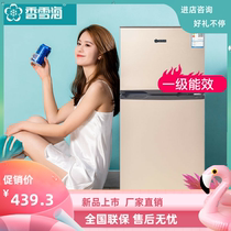 Xiangxuehai small refrigerator mini home energy saving double door dormitory office large capacity refrigerated refrigerator