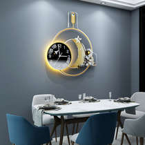 2021 new clock wall clock living room fashion modern simple atmosphere household light luxury Net red hanging clock