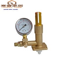 Surface pump gasket pressure gauge with input pipe gasket
