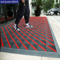 Outdoor non-slip doorway doormat Doormat Outdoor Hollowed-out Entrance Doormat Company Outside Plastic Footbed Commercial Carpets