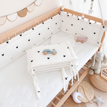 Crib bed fence baby cotton bedding one-piece splicing bedwall soft bag cotton children anti-collision enclosure