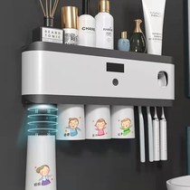 Japan Light Extravagant Toothbrush Intelligent device UV Tooth Cup Shelf Free of perforated wall-mounted storage box