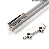 Track double track push-pull slide accessories Track clothing sliding door Double door wardrobe hardware pulley groove glass