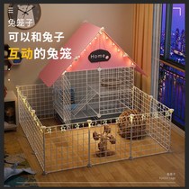 Rabbit Cage Breeding Special Rabbit Cage Villa home Indoor Rabbit nest Automatic Qingdung Extra Large Guinea Pigs New Pets