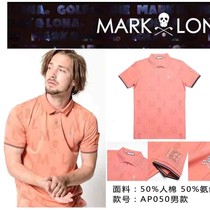 GOLF MARKLONA GOLF men lapel sweat sucking casual cotton short sleeve T-shirt sports men short sleeve