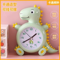 2021 new alarm clock children girl super bedroom cute rechargeable dinosaur cartoon bedside wake-up artifact