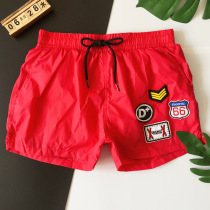 Hong Kong beach pants mens swimming trunks mens anti-embarrassing quick-drying three-point shorts can be seaside swimming pants men