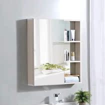 Toilet mirror with rack integrated toilet hanging mirror cabinet hidden Nordic simple bathroom storage wall waterproof