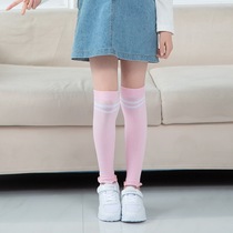 加长款儿童夏季薄款护膝小女孩膝盖保护长筒过膝空调房保暖袜套