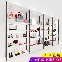  Lingwei floor-to-ceiling shelf Shoe store shoes shoe rack with light childrens shoes live display shoe rack store display rack bag