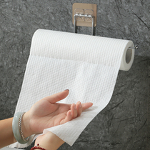 Disposable Lazy Lazy Rag Dry and Wet Kitchen Paper Housework Cleaning Woven Non-stained Dishwashing Cloth Roll Paper Holder