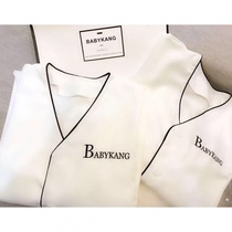 Skin management workwear custom LG mother and baby shop health hall beauty salon production Kang Shi pattern embroidery division summer womens short sleeves