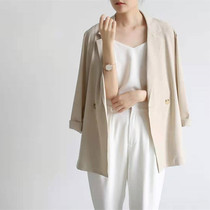 ICICLE domestic womens clothing 2021 new spring counter loose thin section linen blazer