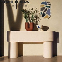 Italian simple modern porch platform Nordic luxury style design creative decoration cabinet bar entrance table
