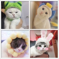 Cat New Year headdress Camouflage headgear Pet New Year Decoration Blowing collar Funny cute cute photo modeling