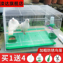 Pet parrot cage Tiger skin peony Xuanfeng starling special breeding large and small wrought iron live bird bird cage household