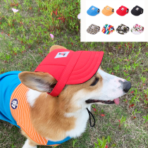 Dog baseball cap outdoor sunshade sunscreen duck tongue hat pet large small and medium dog Corgi border pasture golden hair Teddy