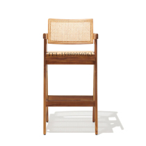 New Chinese solid wood bar chair casual chair chair chair chair chair chair style Italian hotel grounding bar chair chair