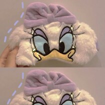 Japanese cute girl heart nap eye mask cartoon cat plush eye mask bow shade hair band Girl