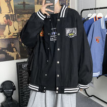 Baseball uniform men Spring and Autumn Tide card casual jacket 2021 New loose sports students High Street retro harbor style jacket