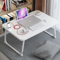  Computer bed Small table Bedroom sitting table Foldable desk Extra large lazy table Dormitory simple student desk