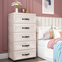 Clothing storage cabinet simple wardrobe storage box drawer type thick plastic baby wardrobe space storage locker