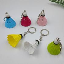 Girl simulation explosion simple badminton pendant fresh and wild keychain Olympic sports stall small gift