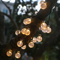 Solar lamp string Outdoor Courtyard Atmosphere Light LED Seven colorful Tangle Tree Light Waterproof Garden Villa Decorative lamp Belt