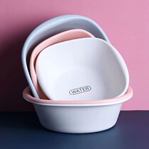 Thickened plastic washbasin deepens dormitory household toilet size laundry basin baby wash dish wash foot basin