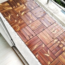 Defective Products Age Sense Courtyard Terrace Floor Outdoor Floor Paving Hole Splicing diy Carbonized Wood Outdoor