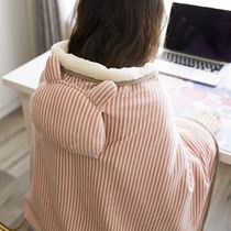 Electric shawl caravan blanket nap multifunctional lazy office cover blanket dual use winter shoulder heating