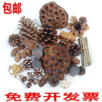 Dr. Core pine nut shell decoration handmade creative dry lotus root Lotus decorative pine shell autumn theme kindergarten ring