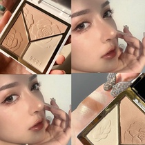 Li Jiaqi recommends high-gloss contouring plate blush three-color one-piece powder matte nose shadow brightening shadow glitter three-dimensional