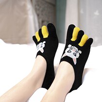 Socks toe split Five fingers Sox Women in spring Summer thin section Korean version Shallow Mouth Breathable sweat and sweat Odor Socks Socks socks Japanese