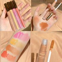 A touch of color parity ins Liquid Matte blush fine flash eye shadow lying silkworm natural white makeup